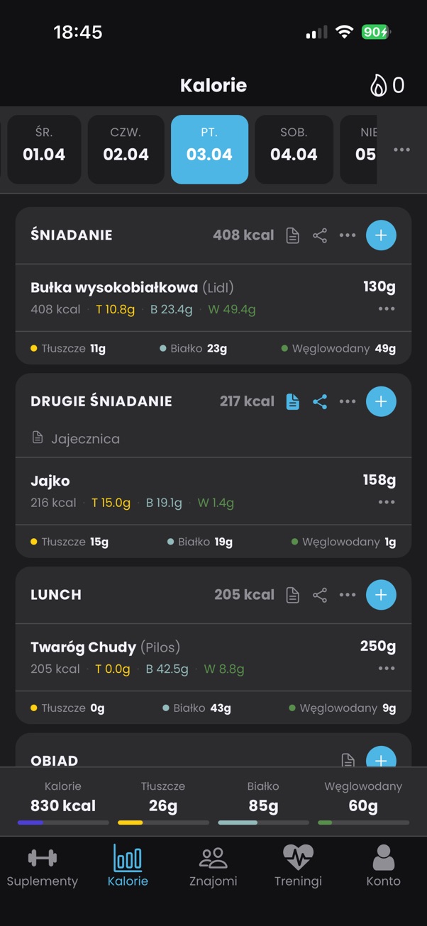 Kalkulator kalorii